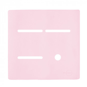 Placa p/ 3 Interruptores + Furo 4x4 - Novara Pétala 